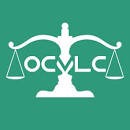 Oregon Crime Victim Law Center logo. Kelly green background with white letters: OCVLC inside an white image of the scales of justice.